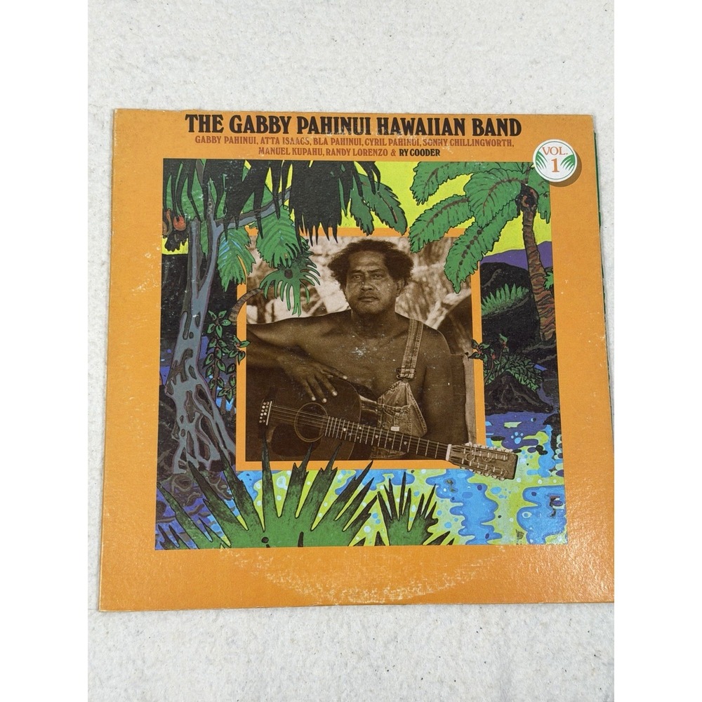 Gabby Pahinui Hawaiian Band Hawaiian Slack Key Vinyl LP Folk World Music